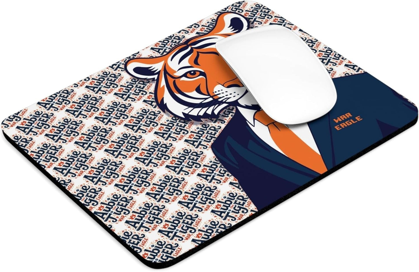 Auburn Tiger Mouse Pad 9x7.5" – Southern Fan Desk Mat, Non-Slip & Waterproof Gif