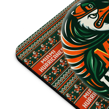 Miami Hurricanes Mouse Pad - The U Design 9.5"x8" | Go Dawgs! UGA Fan Gift