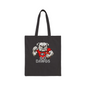 Go Dawgs Bulldogs Spirit Tote Bag Black 15x16 inch Durable Cotton Canvas
