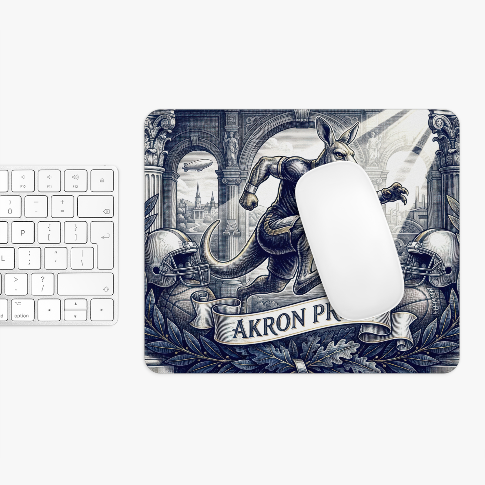 Regal Roo Akron Pride Mouse Pad - 9.5" x 8" Akron Zips Sports Office Desk Mat