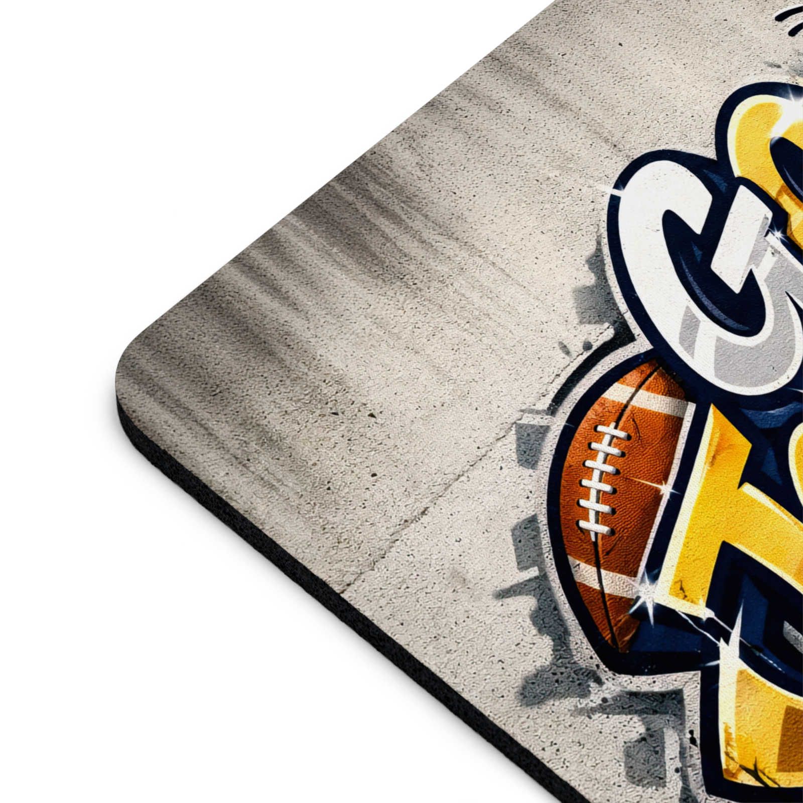 Go Jackets Graffiti Style Mousepad Football Buzz Mascot Desk Mat Fan Gear