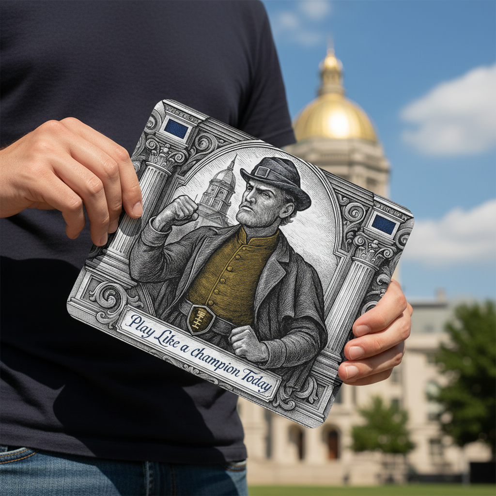 Notre Dame Fighting Irish Mouse Pad 9.5"x8" | Fan Gift - Desk Accessory