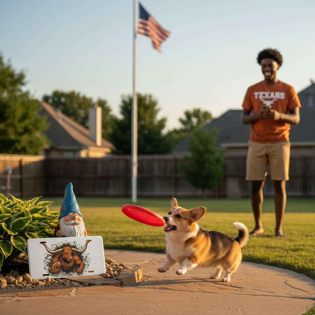 Texas Longhorns License Plate 6"x12" Car Tag | Front Plate for Hook 'em Fans