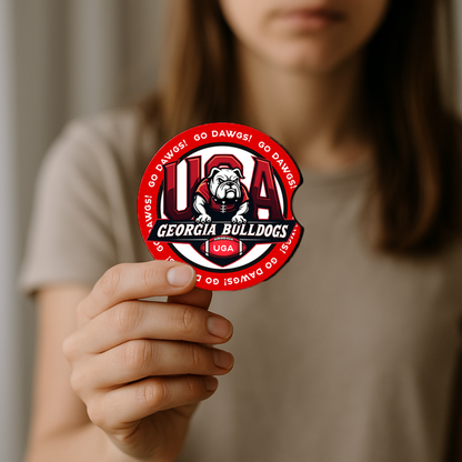 Georgia Bulldogs Auto Coasters – Flexible Rubber Drink Inserts – Go Dawgs Access