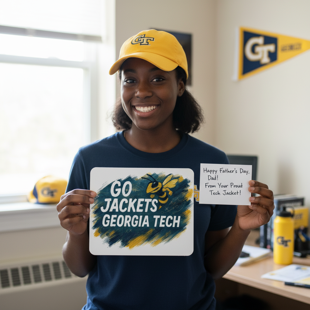 Go Jacks Collegiate Mouse Pad 9.5"x8" THWG Georgia Tech Fan Gift