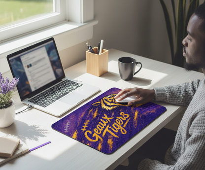 LSU Tigers Mouse Pad – Geaux Tigers Football Desk Mat 9"x7.5"