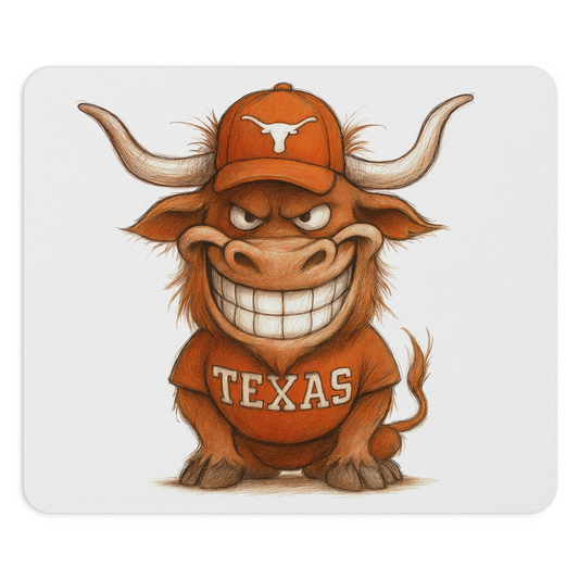 Texas Longhorns Mouse Pad 9.5"x8" Hook 'em Horns Fan Gift - Desk Accessory