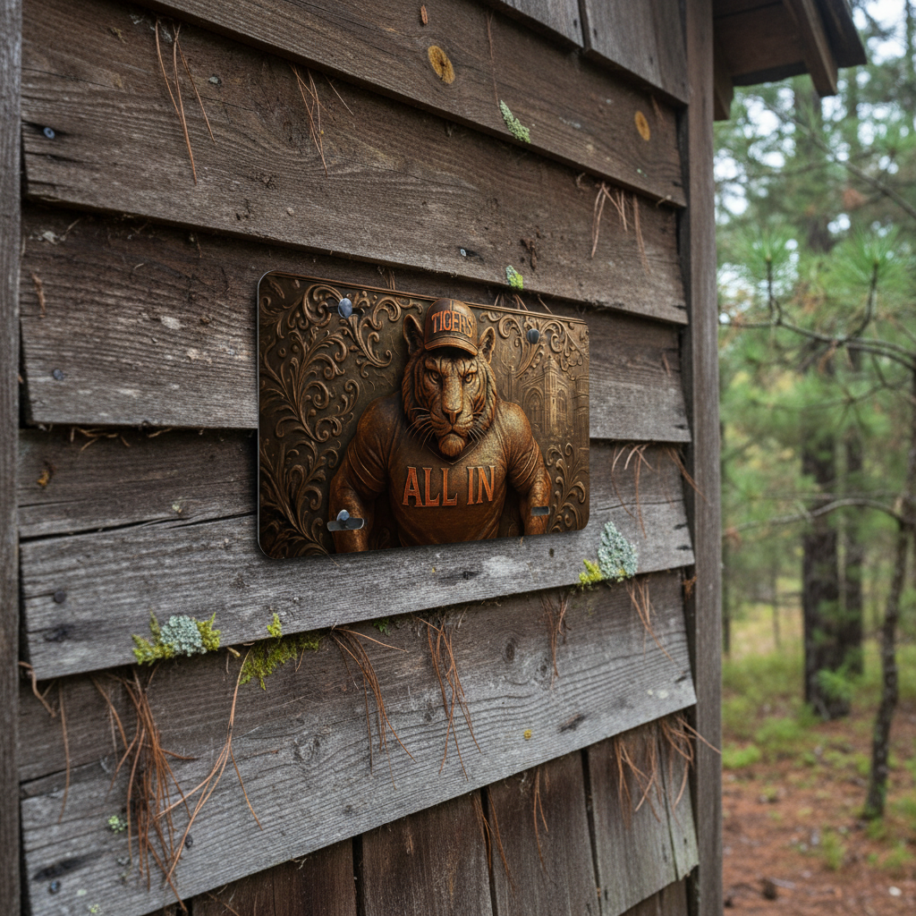 Clemson Tigers License Plate 6"x12" Aluminum Car Tag | All In Tigers | Flat Tag
