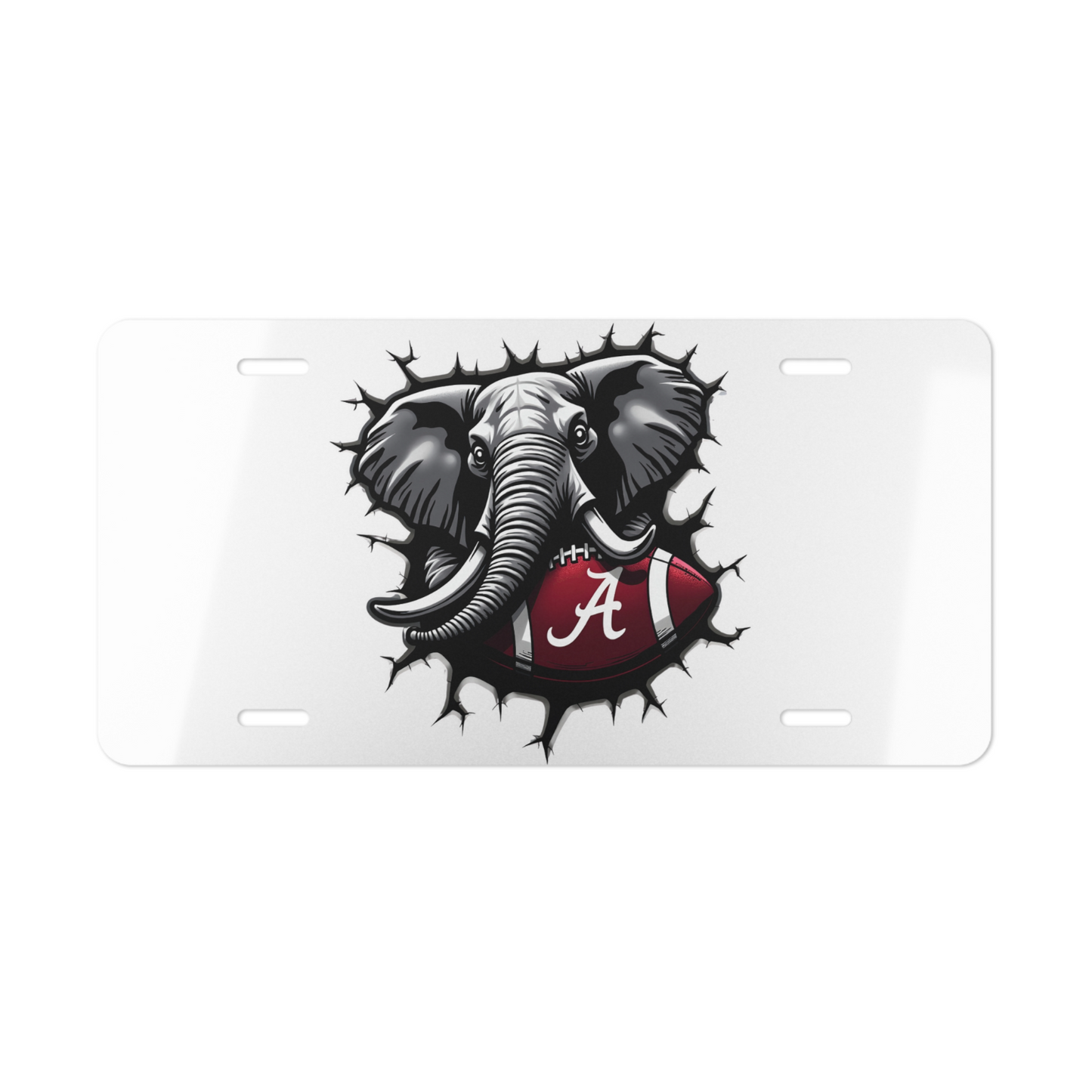 Alabama Crimson Tide Front License Plate | Roll Tide Tag 6"x12" | Big Al Fan