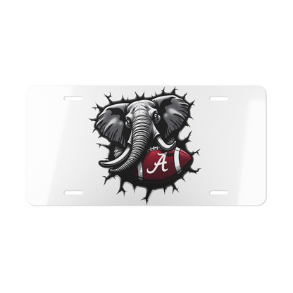 Alabama Crimson Tide Front License Plate | Roll Tide Tag 6"x12" | Big Al Fan