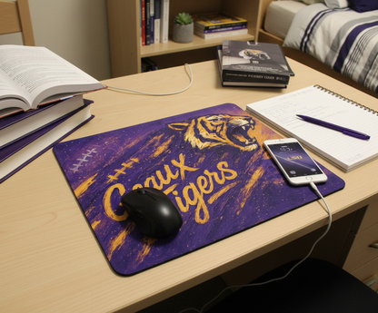 LSU Tigers Mouse Pad – Geaux Tigers Football Desk Mat 9"x7.5"