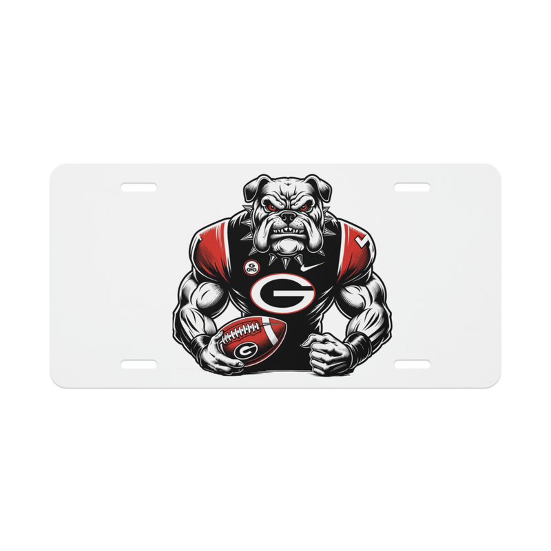 Georgia Bulldogs License Plate | 6"x12" Aluminum Car Tag | Plate for Fans UGA - Beyond Lines