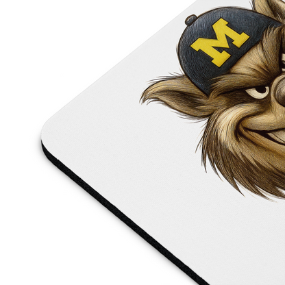 Michigan Wolverines Mouse Pad 9.5"x8" Go Blue Fan Gift - Desk Accessory