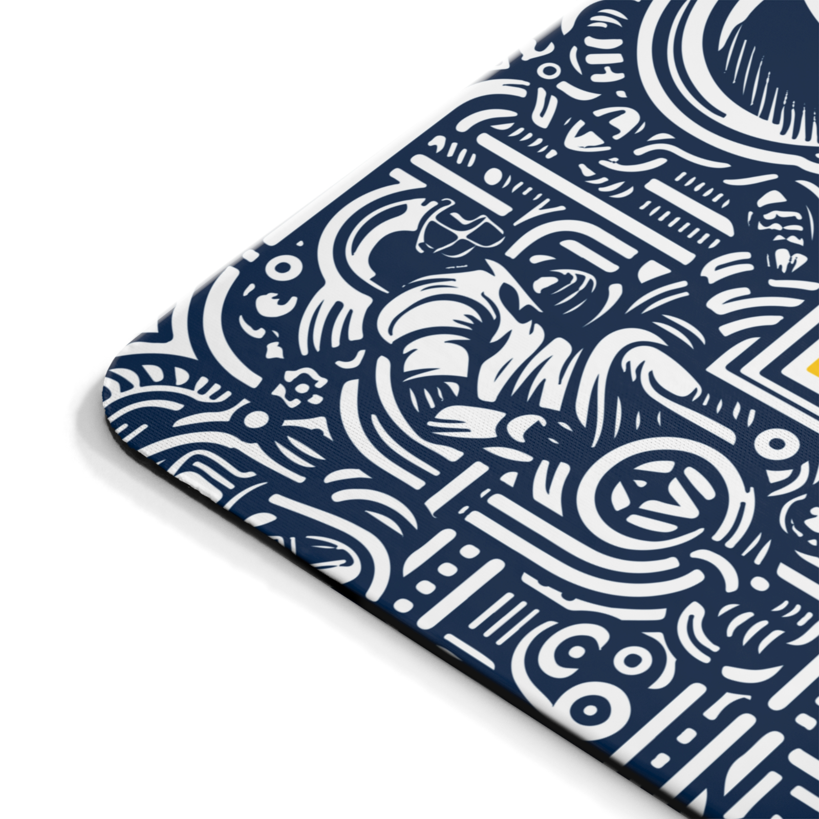 Michigan Wolverines Football Mouse Pad – 9″ x 7.5″, Non‑Slip Rubber Base, Smooth