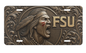 FSU License Plate 6"x12" Aluminum Car Tag | Metal Front Plate for Fans | Flat - Beyond Lines
