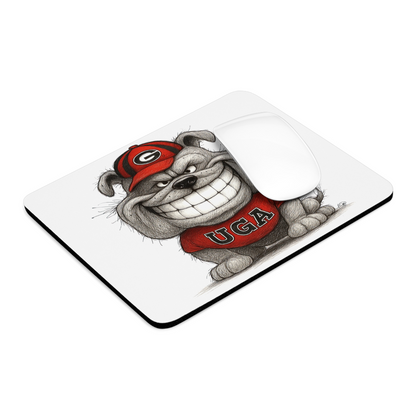 Georgia Bulldogs Line Art Mouse Pad – 9.5"x8" Waterproof Fun UGA Bulldog Design