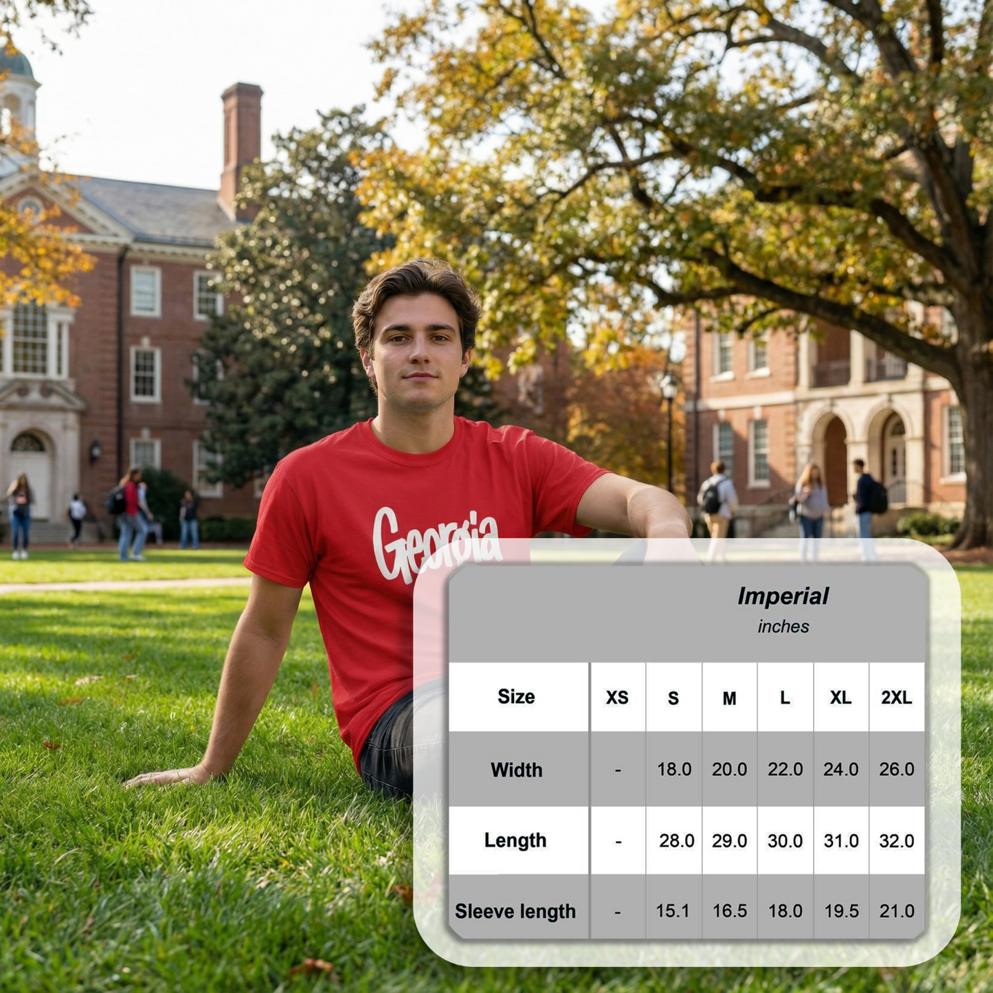 Georgia T-Shirt Red State Pride Souvenir Shirt Men Women Unisex