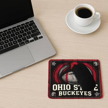 OSU Ohio State Buckeyes Football Non-Slip Gaming Mouse Pad 9"x7.5"
