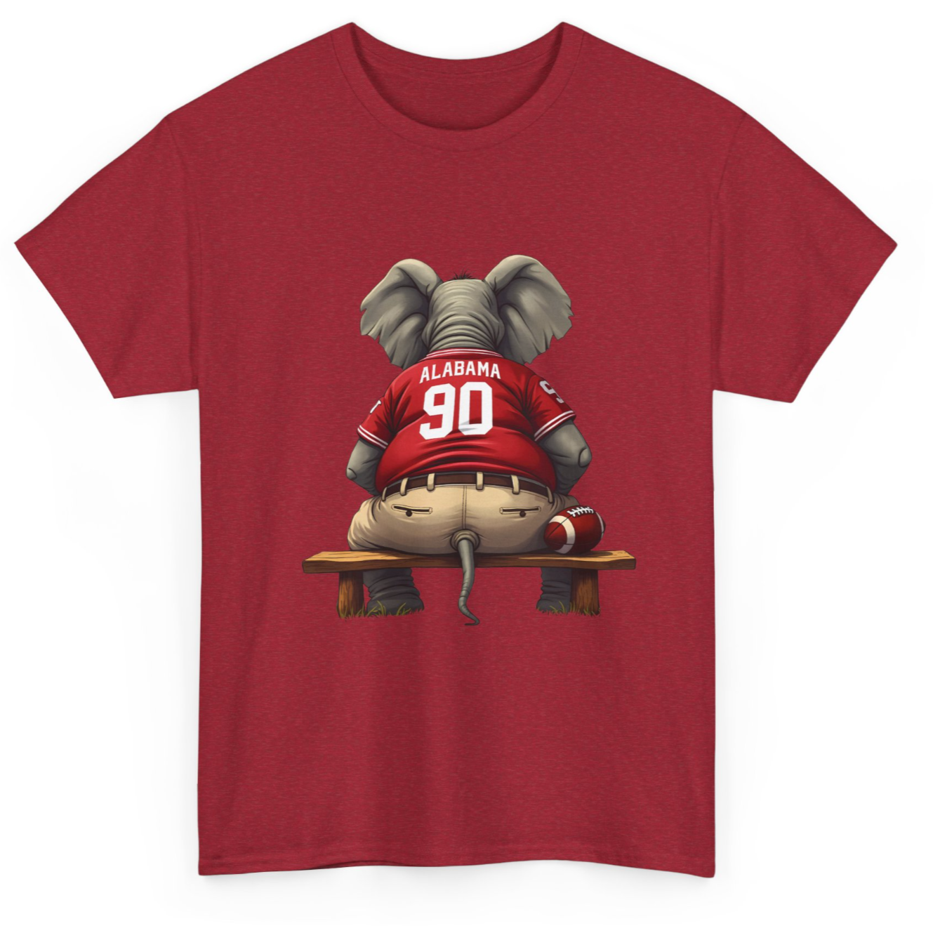 Alabama Football Elephant T-Shirt Roll Tide Game Day Mens Womens Comfort Casual