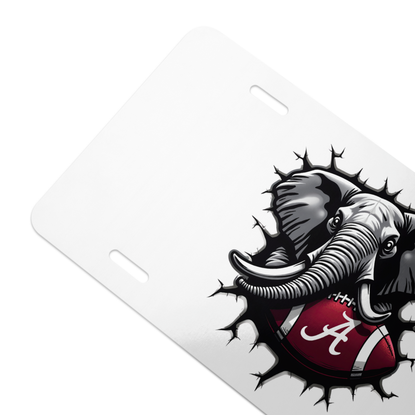 Alabama Crimson Tide Front License Plate | Roll Tide Tag 6"x12" | Big Al Fan