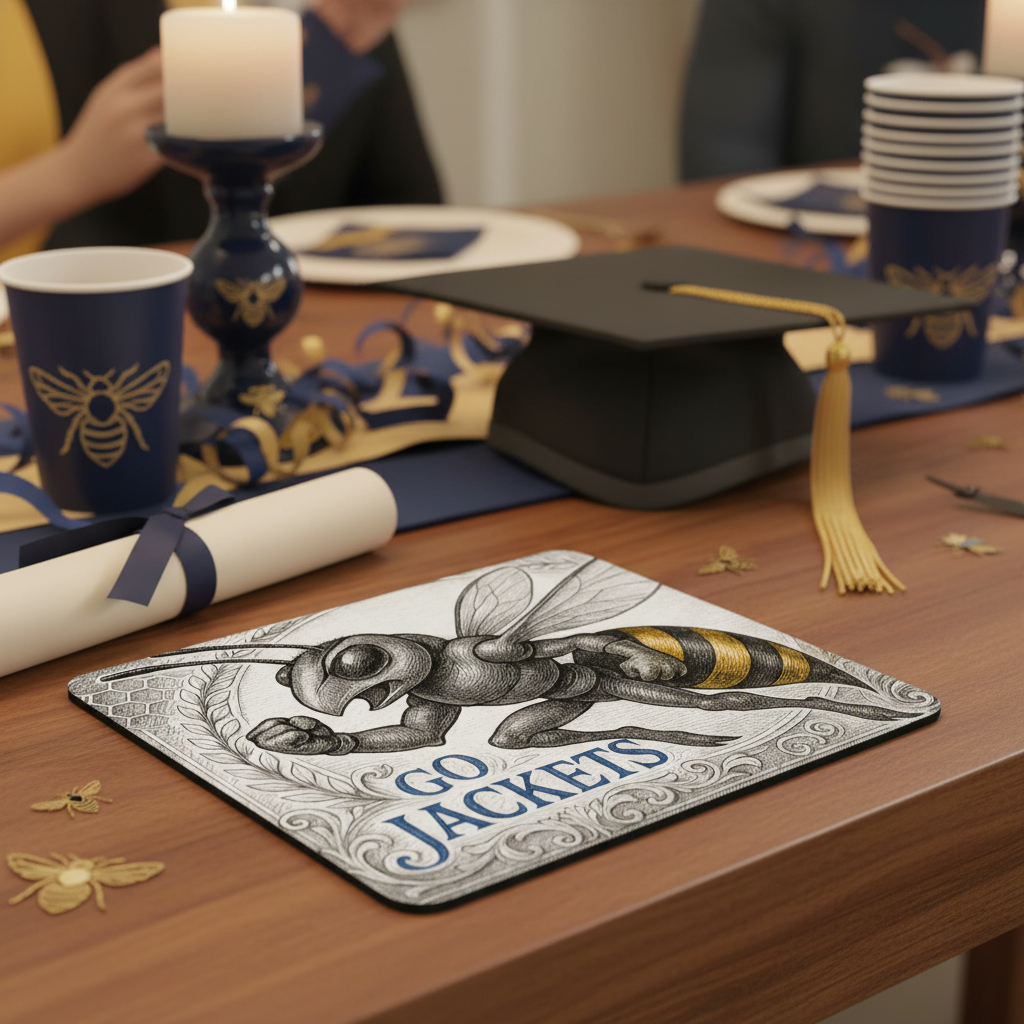 Georgia Tech Yellow Jackets Mouse Pad 9.5"x8" Go Jackets Fan Gift - Atlanta