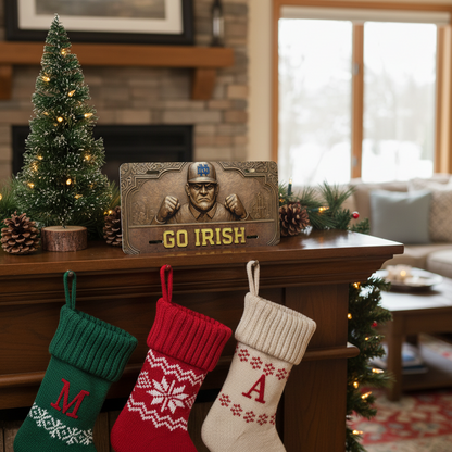 Notre Dame Fighting Irish License Plate 6"x12" Car Tag | Flat Plate for Fans