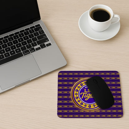 LSU Tigers Mouse Pad 9x7.5" – Non-Slip Football Desk Mat for Office & Gaming