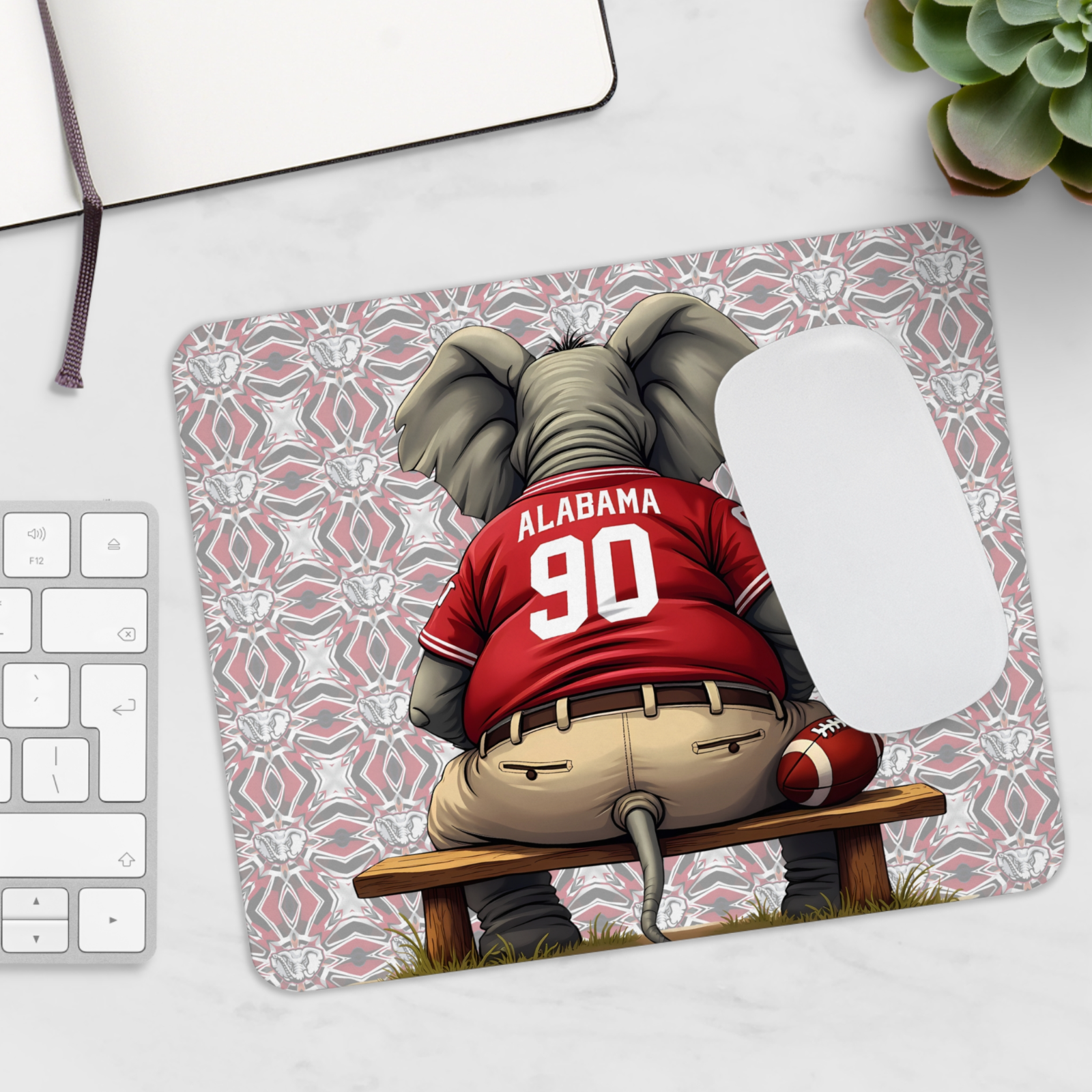Alabama Crimson Tide Mouse Pad – Non-Slip Desk Mat for Office & Gaming