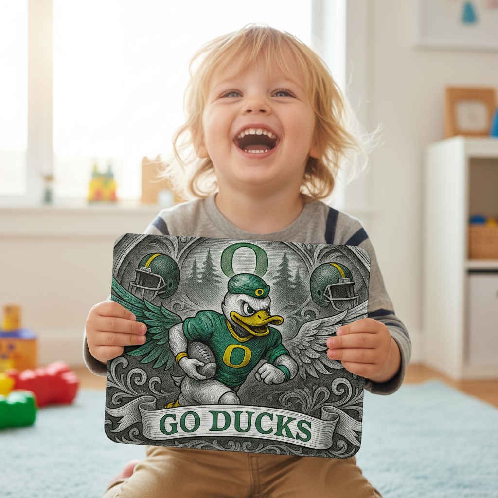 Go Ducks Football Mousepad Gaming Office Desktop Accessory