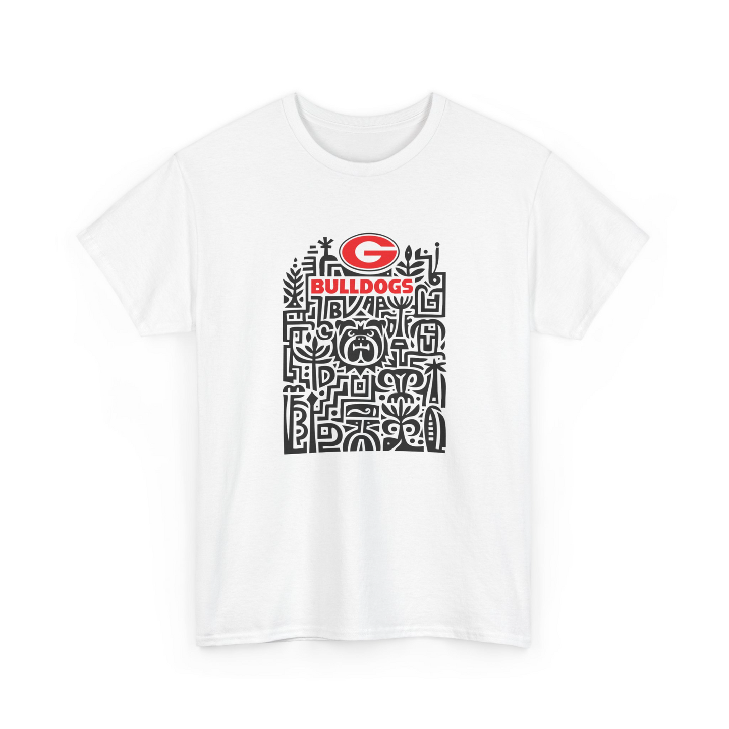 Georgia Daws Football Graphic T-Shirt White Classic Fit Soft Cotton