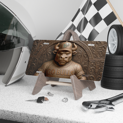 USF Go Bulls Fan License Plate - Flat Metal Car Tag for South Florida