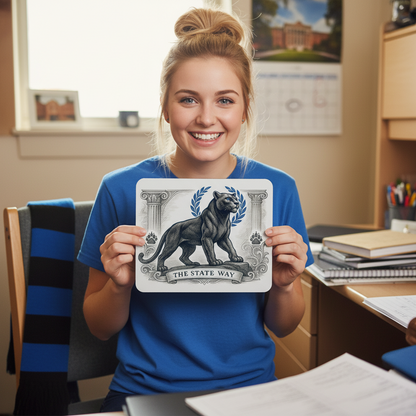 Georgia State Panther Mouse Pad 9.5"x8" Pounce Fan Gift - Desk Accessory