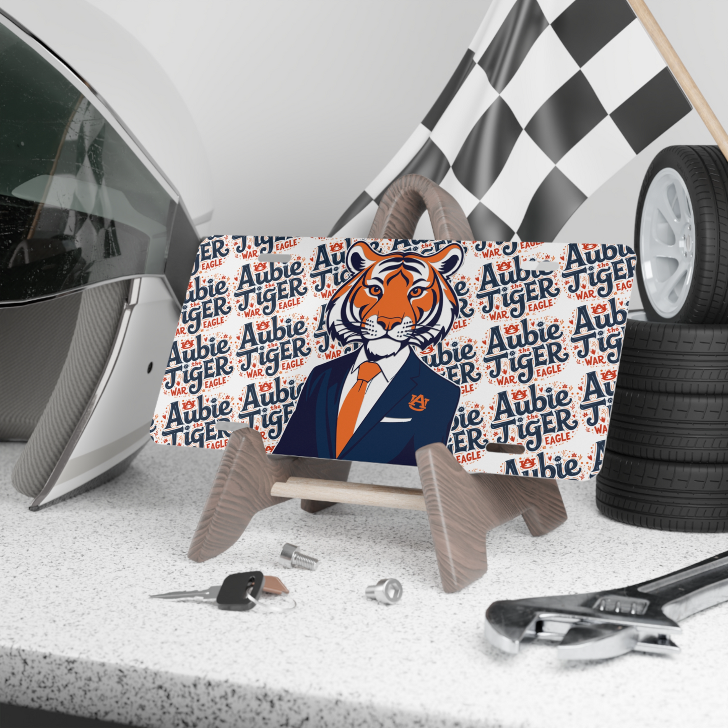 Auburn Tigers War Eagle Front Vanity License Plate – NCAA Fan Gear – 6"x12"