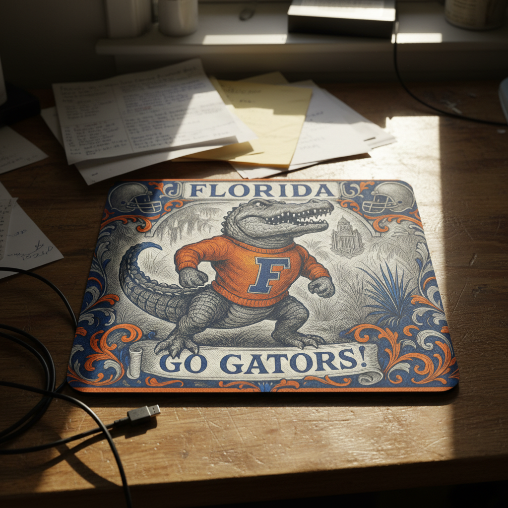 Florida Gator Nation Mouse Pad 9.5"x8" - Go Gator! Florida Football Gift