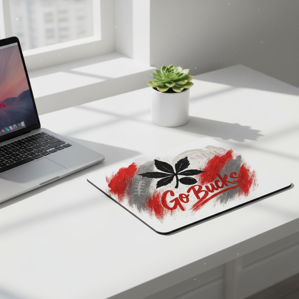 Ohio State Buckeyes Mouse Pad 9.5"x8" | Go Bucks Fan Gift - Desk Accessory