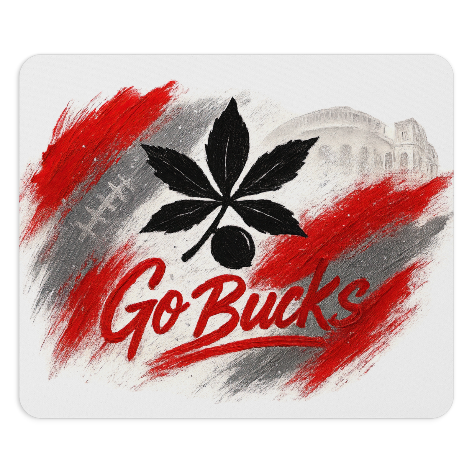 Ohio State Buckeyes Mouse Pad 9.5"x8" | Go Bucks Fan Gift - Desk Accessory