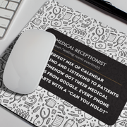 Funny Medical Receptionist Mouse Pad - Non-Slip & Spill-Resistant, Office Gift - Beyond Lines