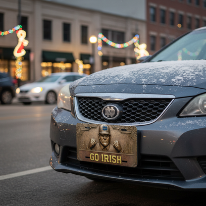 Notre Dame Fighting Irish License Plate 6"x12" Car Tag | Flat Plate for Fans