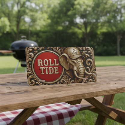 Alabama Roll Tide Fan License Plate 6"x12" Car Tag | BAMA Nation | Not 3D | Flat