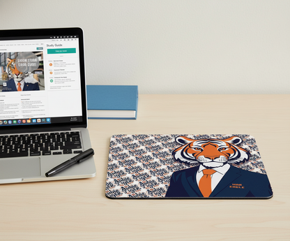Auburn Tiger Mouse Pad 9x7.5" – Southern Fan Desk Mat, Non-Slip & Waterproof Gif