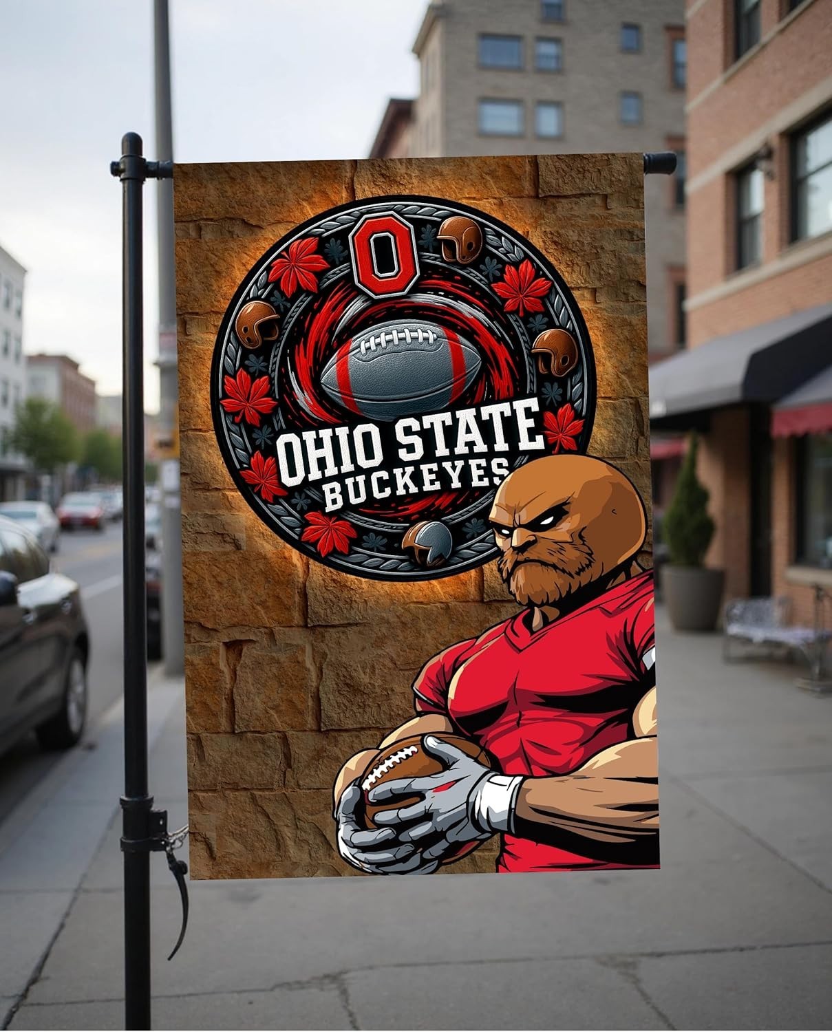 Ohio State Buckeyes Garden Flag 12x18 Double-Sided - NCAA Football Fan Gift