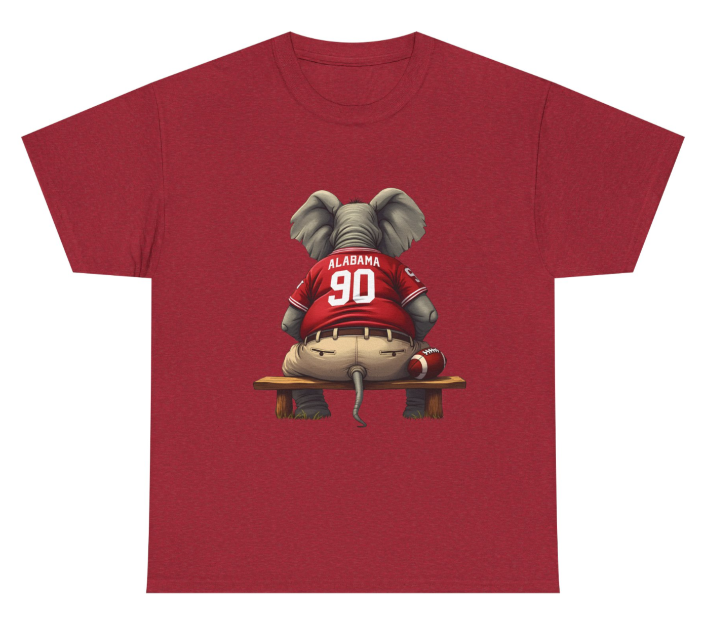 Alabama Football Elephant T-Shirt Roll Tide Game Day Mens Womens Comfort Casual