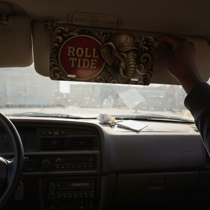 Alabama Roll Tide Fan License Plate 6"x12" Car Tag | BAMA Nation | Not 3D | Flat