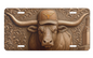 Texas Longhorns License Plate 6"x12" Car Tag | Flat Front Plate for Fans