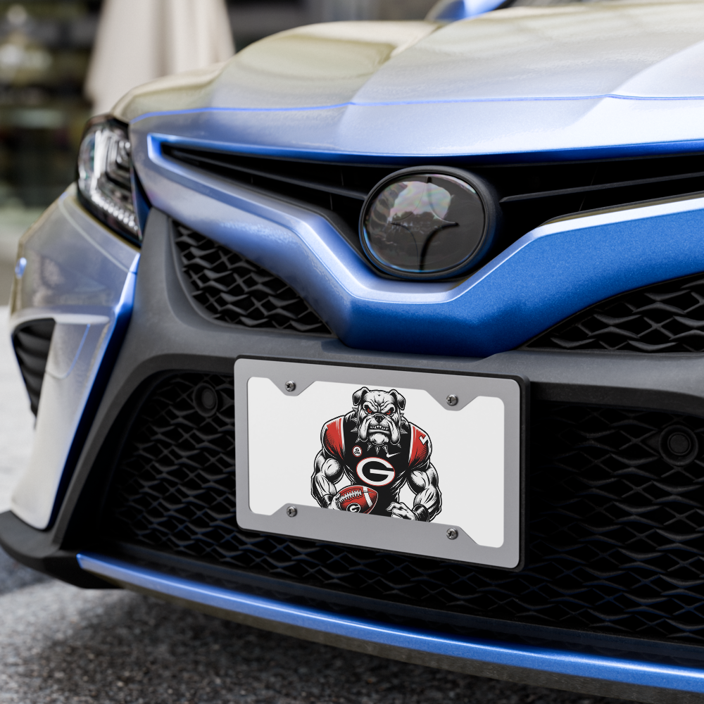 Georgia Bulldogs License Plate | 6"x12" Aluminum Car Tag | Plate for Fans UGA - Beyond Lines
