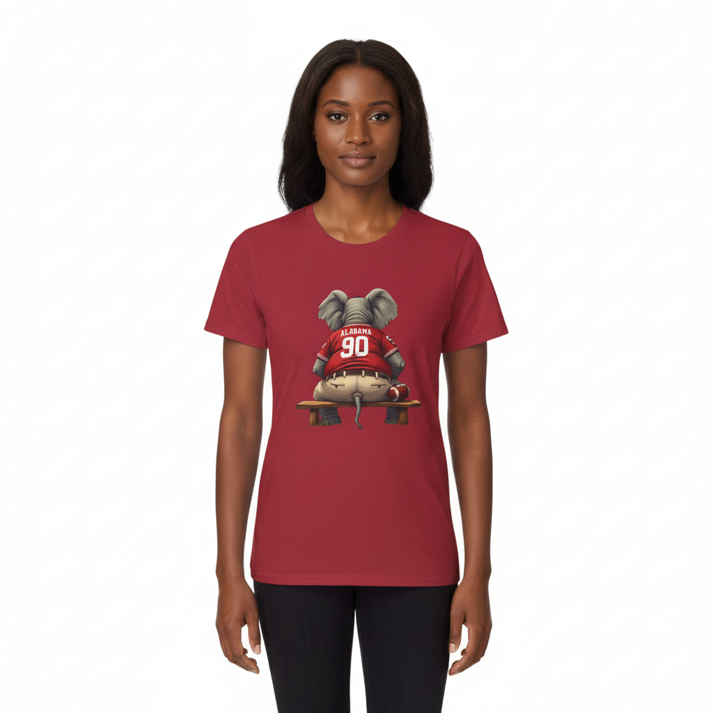 Alabama Football Elephant T-Shirt Roll Tide Game Day Mens Womens Comfort Casual