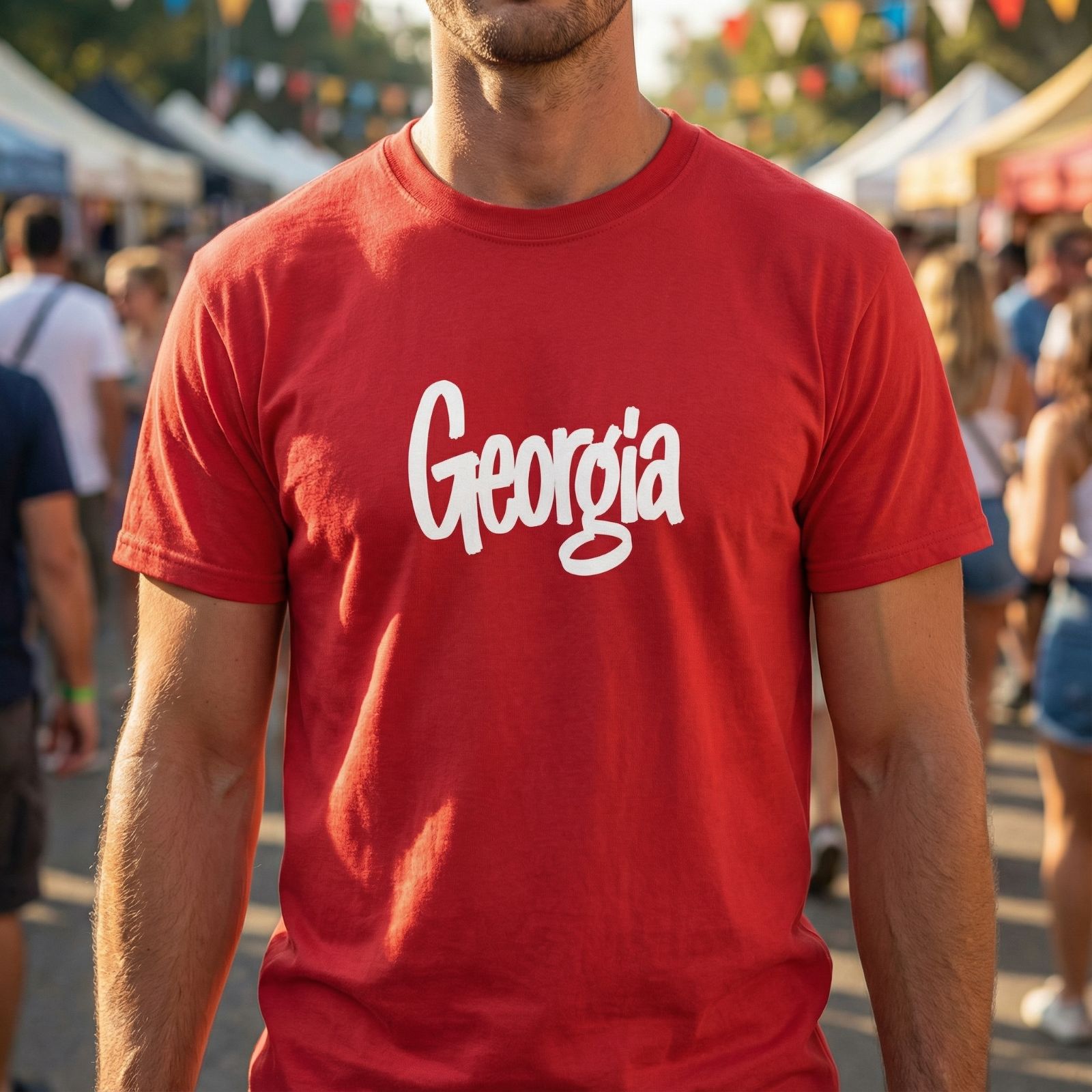Georgia T-Shirt Red State Pride Souvenir Shirt Men Women Unisex