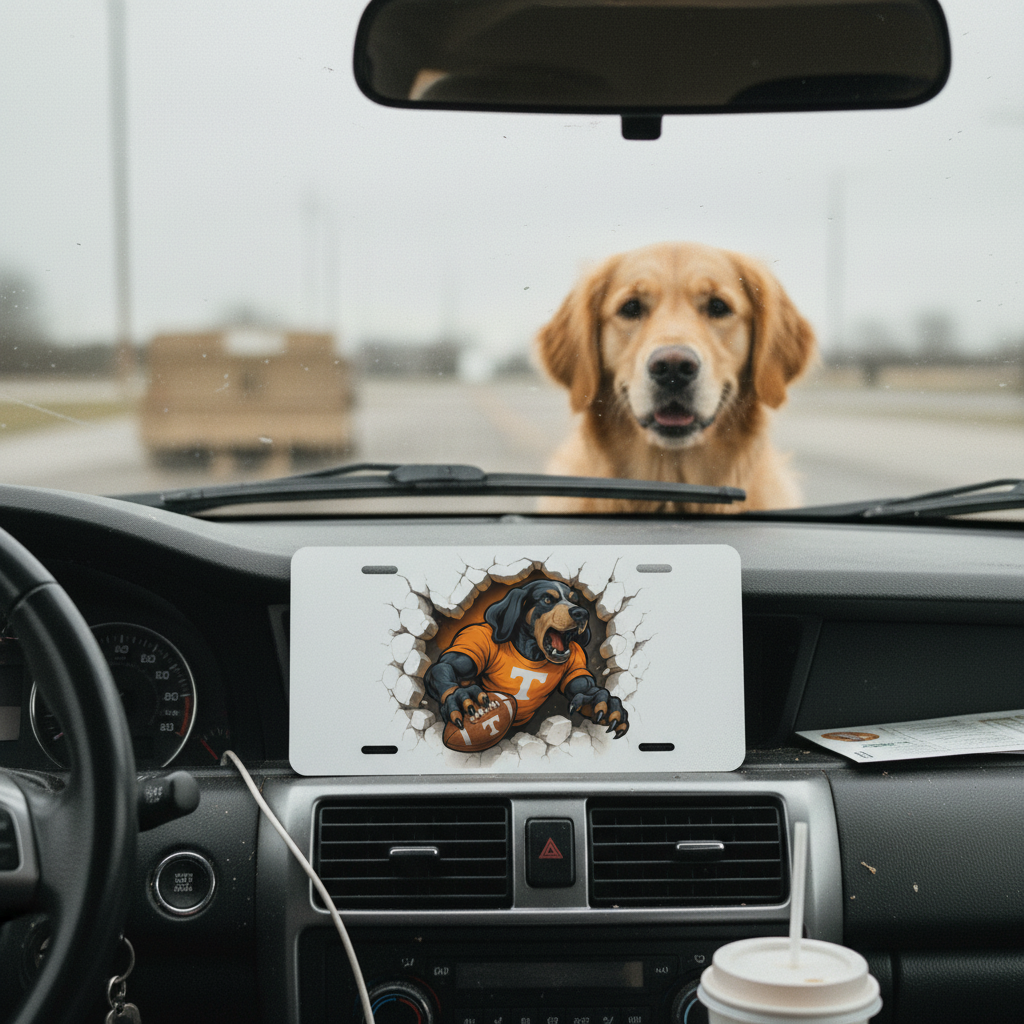 Tennessee Volunteers License Plate 6"x12" Car Tag | Front Plate for Fans