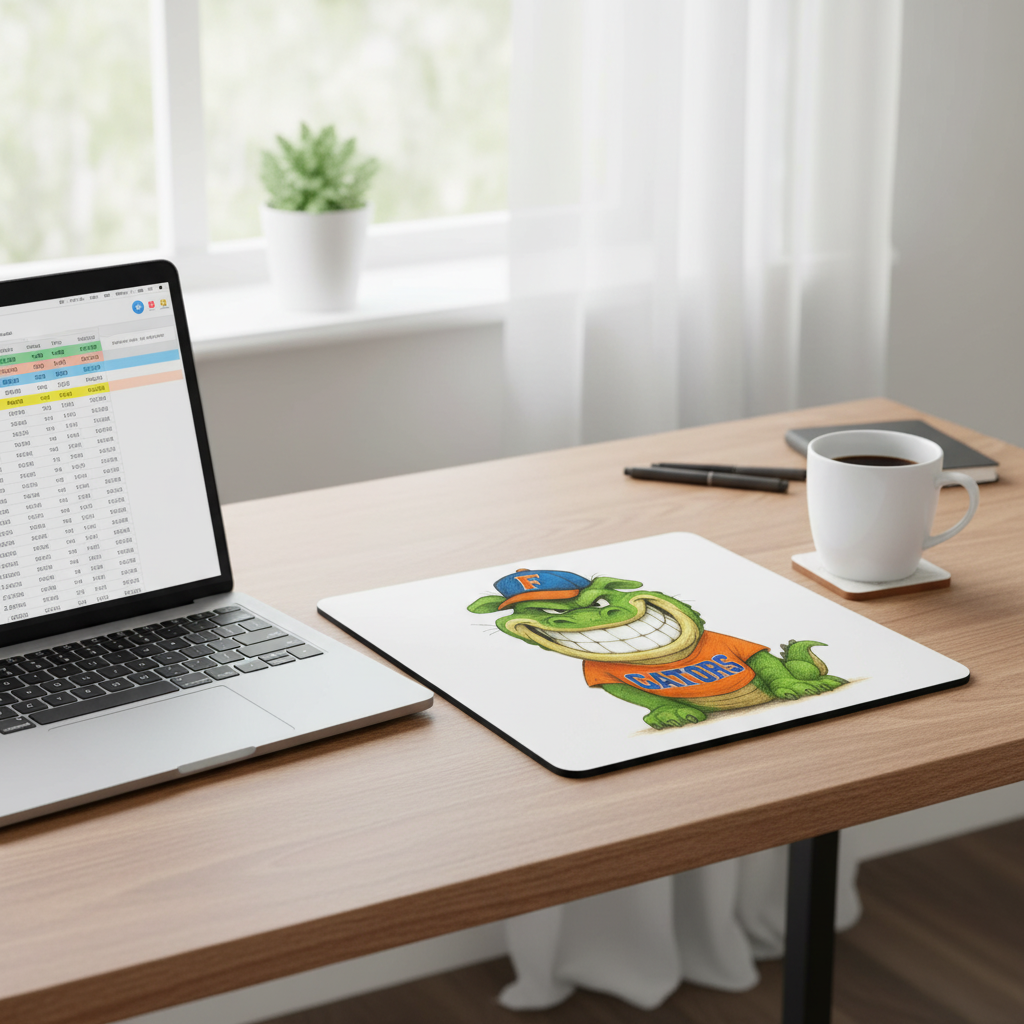 Florida Gators Mouse Pad 9.5"x8" Go Gators Fan Gift - Desk Accessory