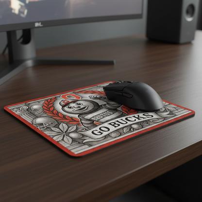 Ohio Buckeyes Mouse Pad 9.5"x8" | Go Buckeyes Desk Mat | Waterproof and Smoth